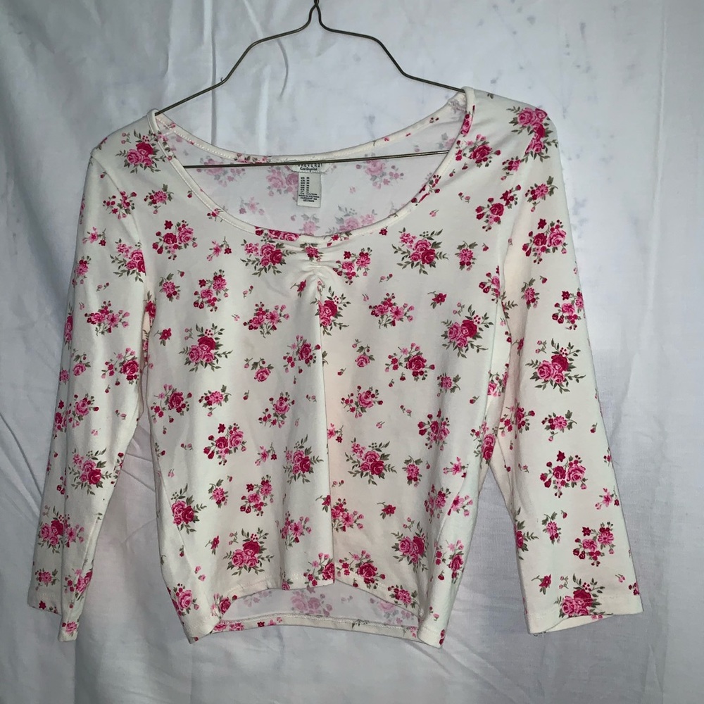 Forever 21 flower crop top